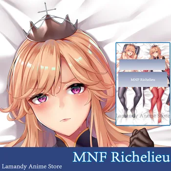 Dakimakura Anime MNF Richelieu Azur Lane Obojstranná Tlač obliečka na Vankúš životnej Veľkosti Tela Vankúš