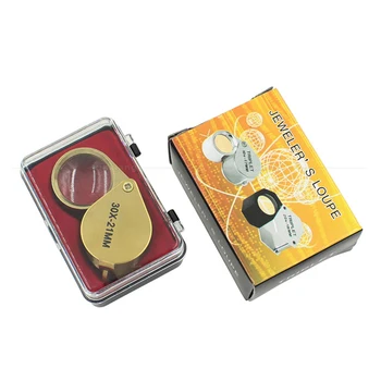 Prenosné 30X Jewelers Zväčšovač 21 mm Zlaté Oko Loupe Šperky Kameňa, Kontrolu Kvality Lupy