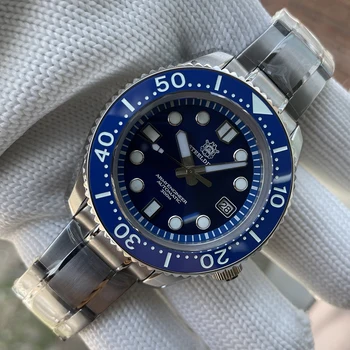 SD1968 STEELDIVE 30atm 300 metrov vode odolný potápačské hodinky Svetelný automatické diver hodinky z nerezovej ocele 316L