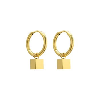 Nerezová Oceľ Jednoduché Módy Hoop Náušnice Dizajnér Darček Pre Ženy, Luxusné Dekorácie Earings Módne Šperky 2021 Argola